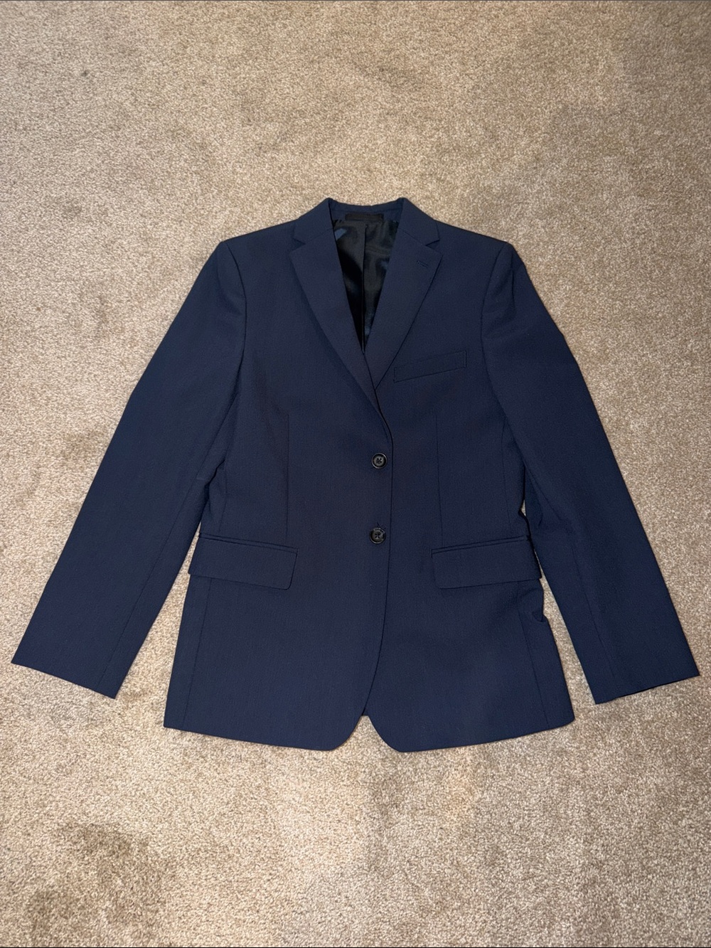 Kenneth Cole Dark Navy Two-Button Blazer